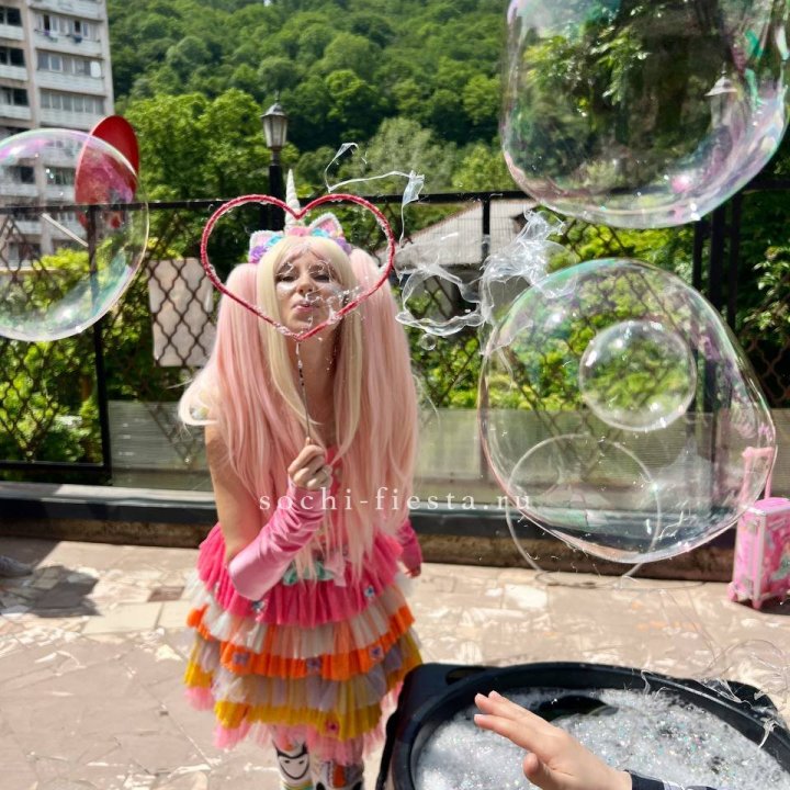 Шоу мыльных пузырей в Липецке