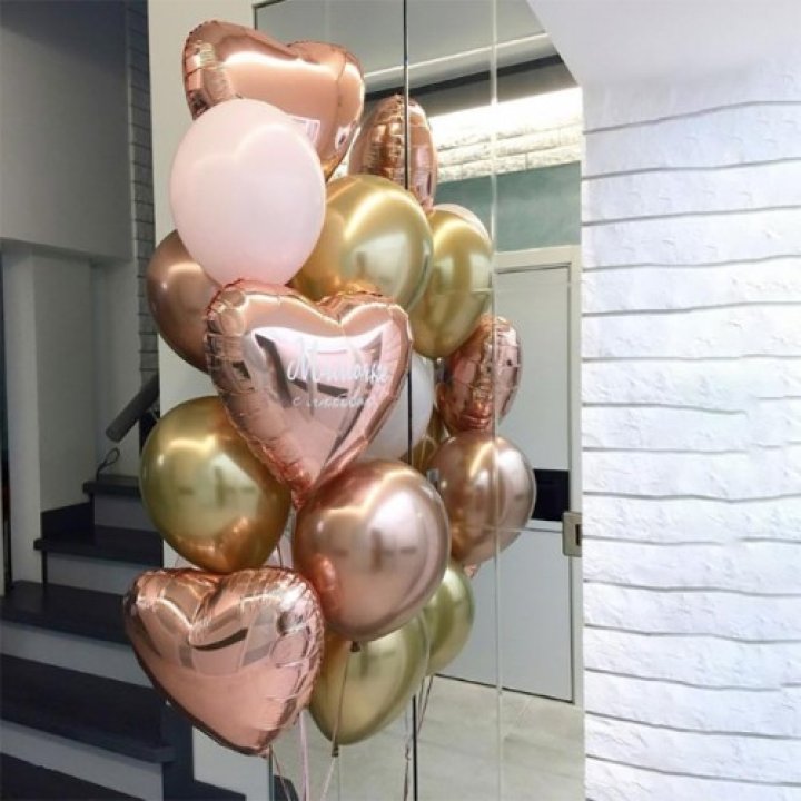 Фонтан шаров "От сердечка" в Липецке