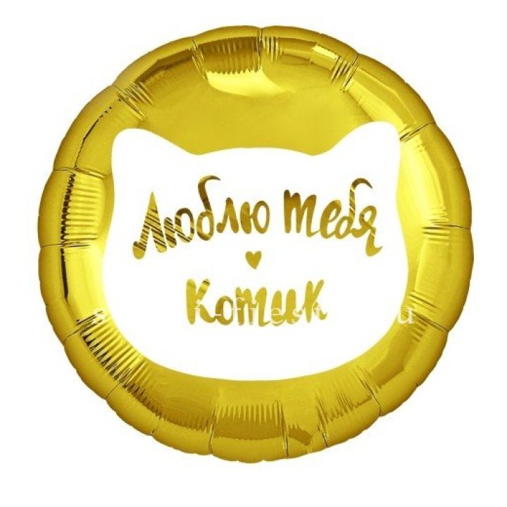 Фольгированный шар "Люблю тебя, Котик" в Липецке