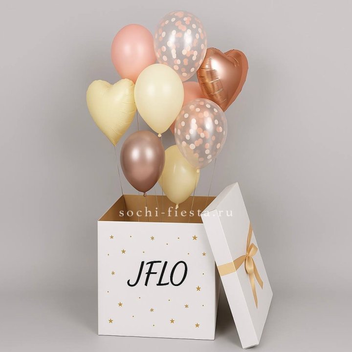 Коробка-сюрприз с шарами №2 в Липецке