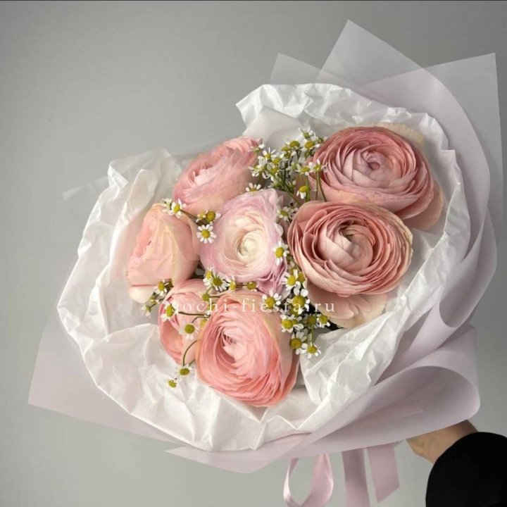 Ранункулюсы с ромашками в Липецке