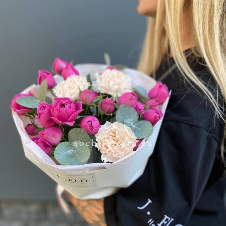 Букет с мисти бабблс №2 в Липецке