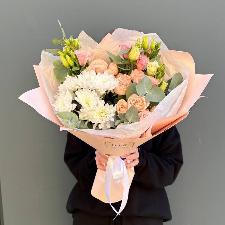 Букет "Персиковая нежность" в Липецке