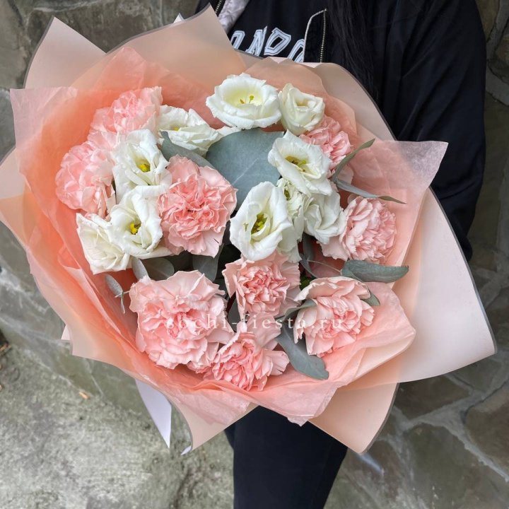  Букет диантусов "Пич" в Липецке