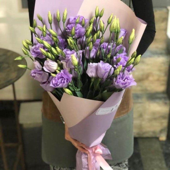 Букет эустом "Лило" в Липецке