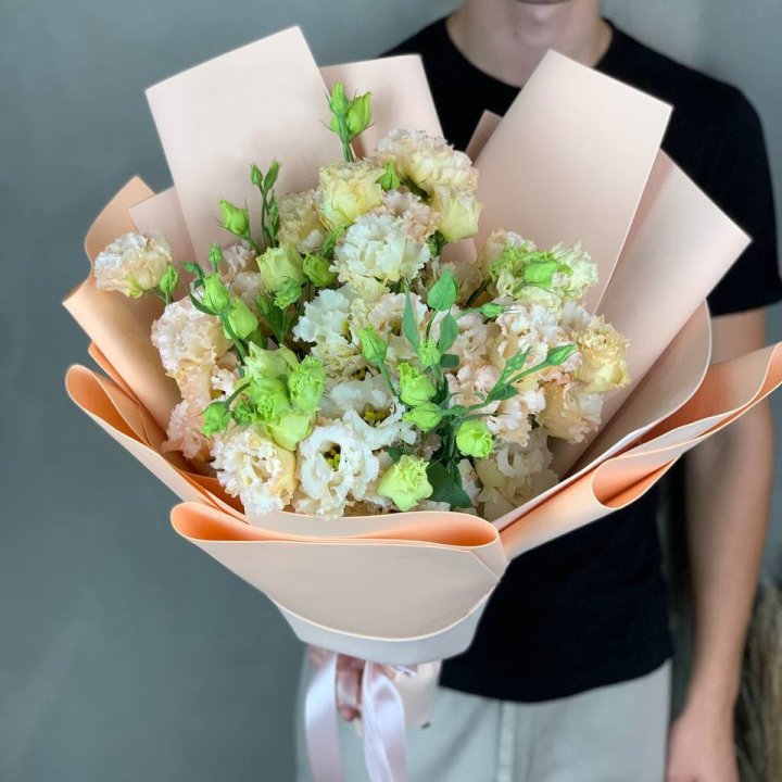 Букет эустом "Крем" в Липецке