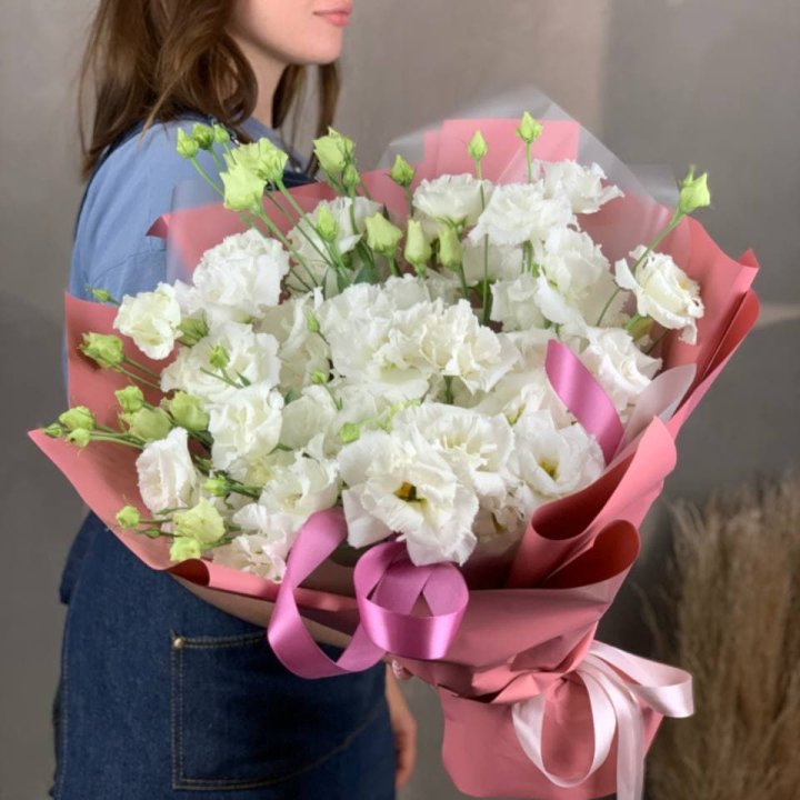 Букет эустом "Пудра" в Липецке