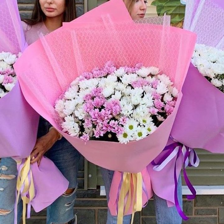 Букет хризантем №3 в Липецке