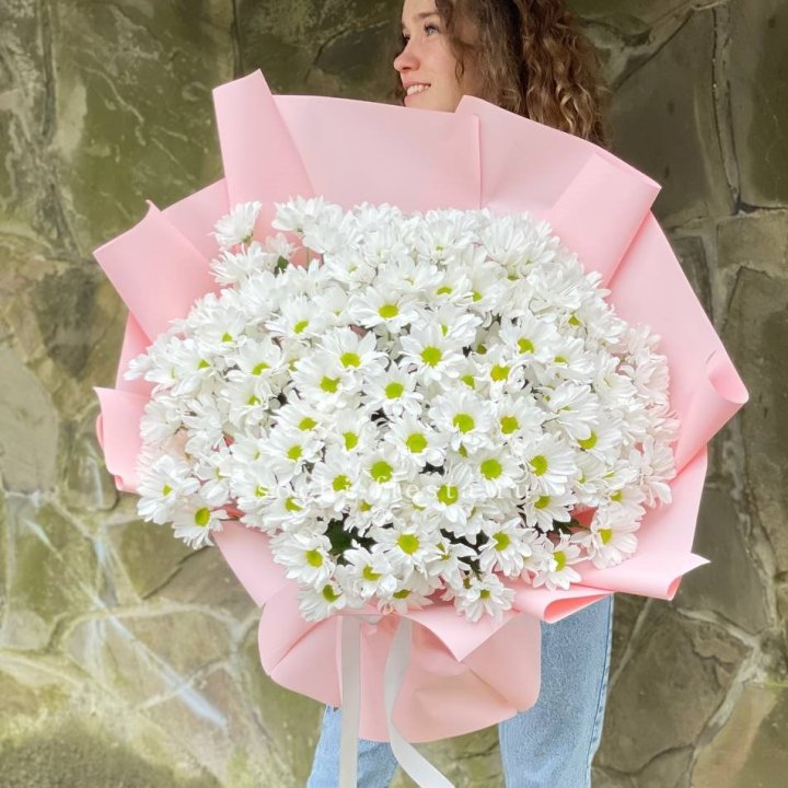  Букет хризантем "Крем" в Липецке