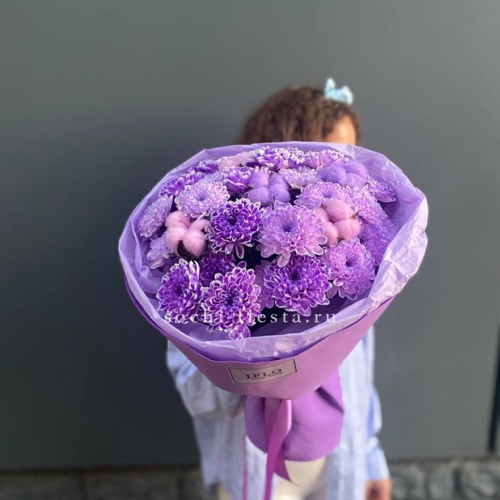 Хризантемы с хлопком в Липецке