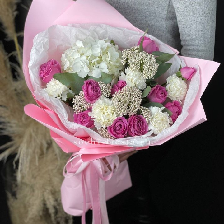 Букет с мисти бабблс №1 в Липецке