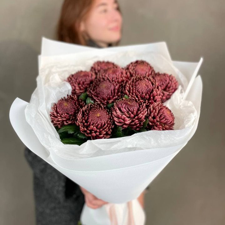 Букет хризантем "Касиопия" в Липецке