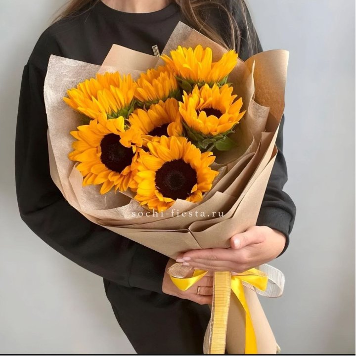 Букет из подсолнухов в Липецке