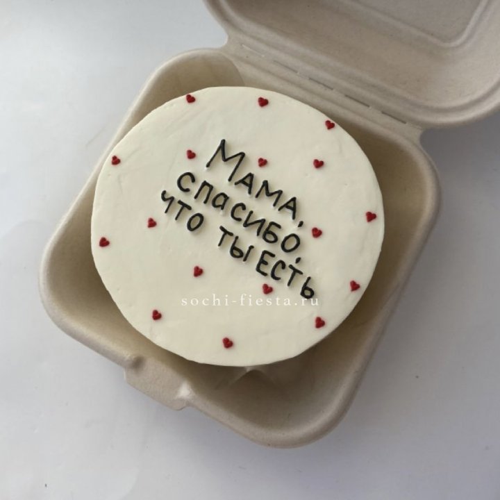 Бенто-торт "Мама спасибо что ты есть" в Липецке