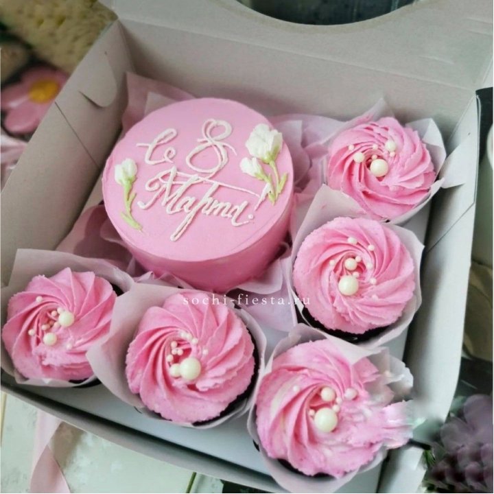 Капкейки и бенто-торт "8 марта!" в Липецке