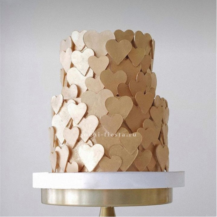 Торт "Hearts" gold в Липецке
