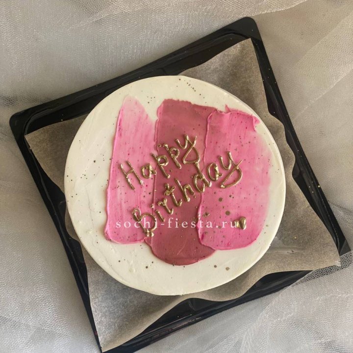 Бенто-торт "С днём рождения" пастель в Липецке