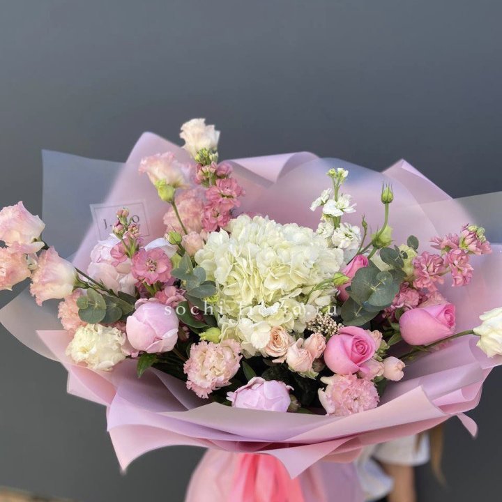 Дизайнерский букет "Фламинго" в Липецке