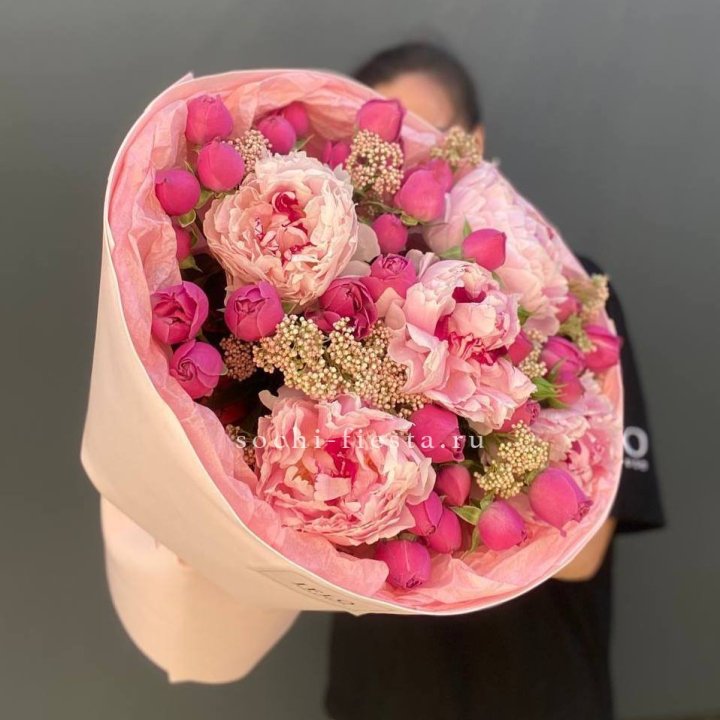  Букет с пионами "Преференс" в Липецке