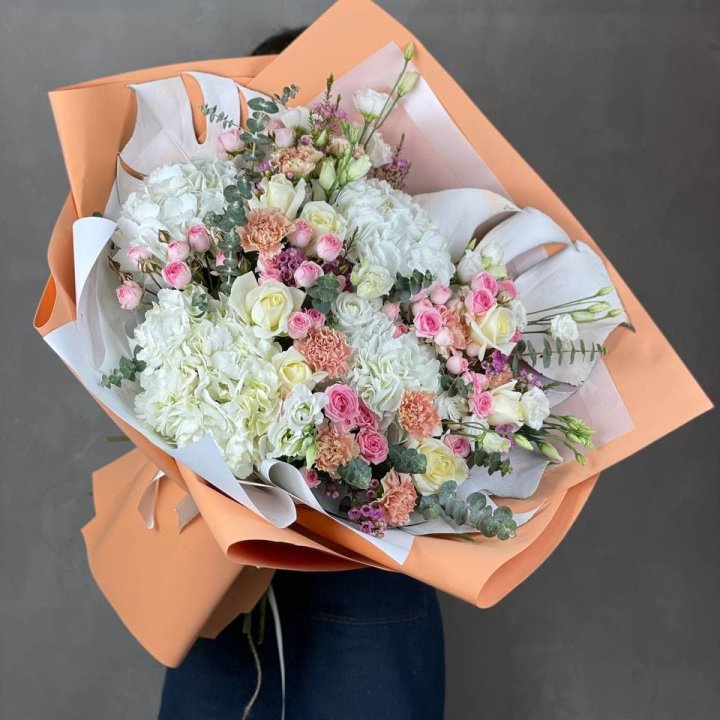 Макси-букет кремовый в Липецке