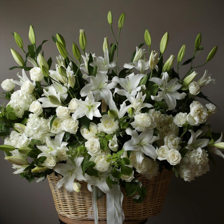 Цветочная корзина макси №3 в Липецке