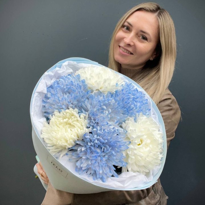 Букет из 7 хризантем  в Липецке