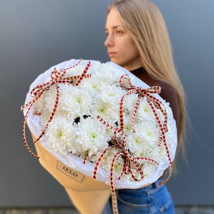 Букет "Хризантемы с любовью" в Липецке