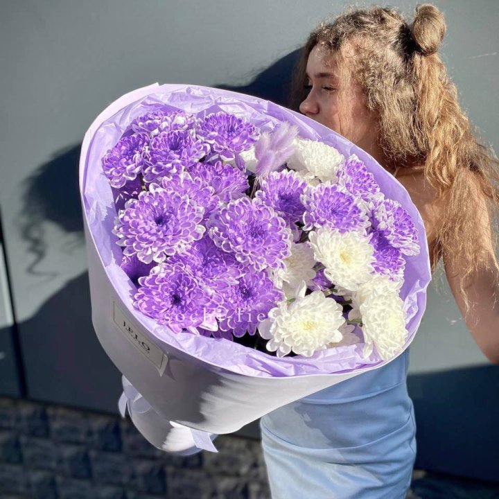  Букет хризантем "Сирена" в Липецке