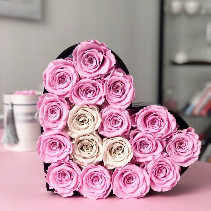 Сердце из роз в Липецке