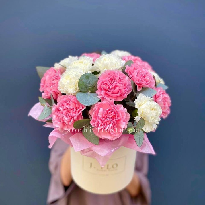 Диантусы в цилиндре в Липецке