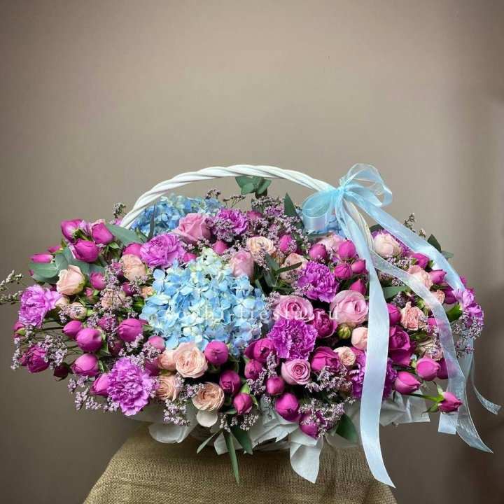 Авторская корзина "Лавандерия" в Липецке