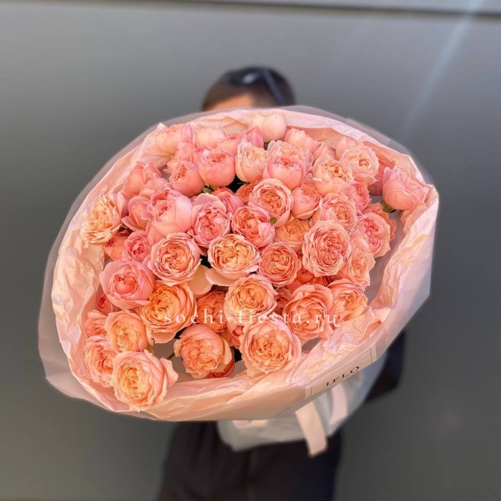 Букет из 21 пионовидной розы Джульетта в Липецке