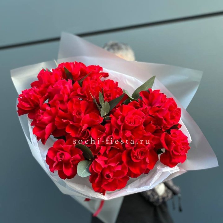 21 Красная французская роза в Липецке