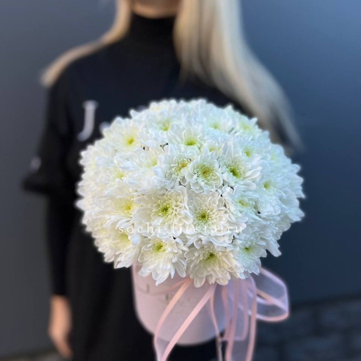 Коробка с хризантемами №1 в Липецке