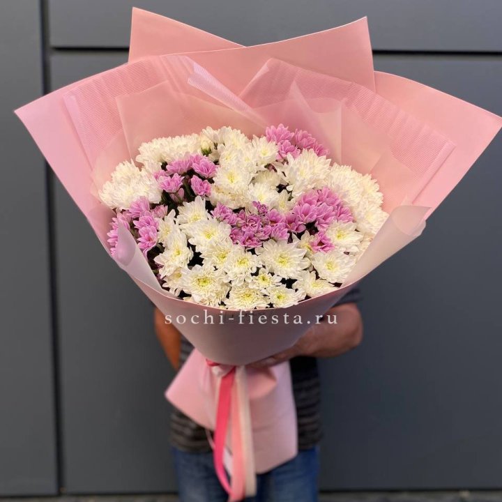  Букет хризантем- гигант  в Липецке