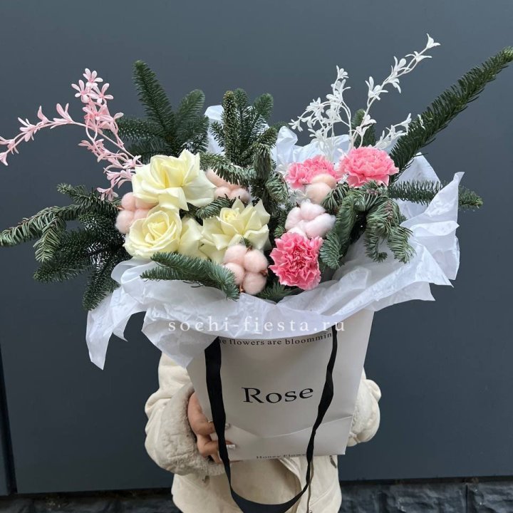 Цветочная сумка с нобилисом в Липецке