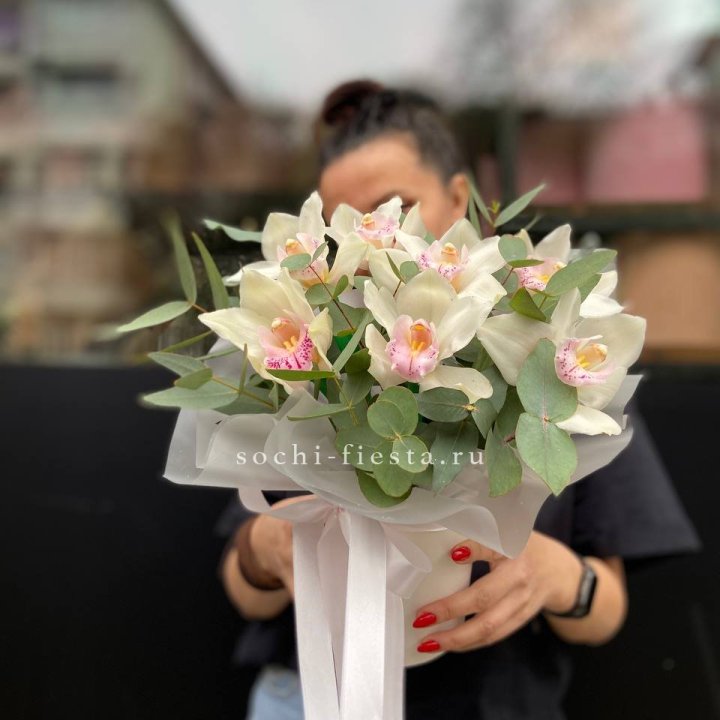 Бокс с орхидеями в Липецке