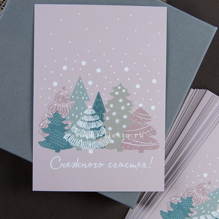 Открытка к букету "Снежного счастья" в Липецке