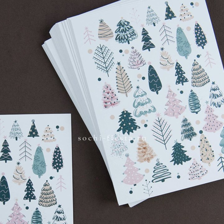 Открытка к букету "Елки" в Липецке