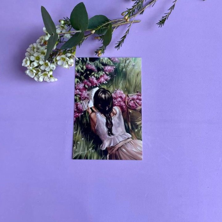 Открытка к букету "Среди пионов" в Липецке