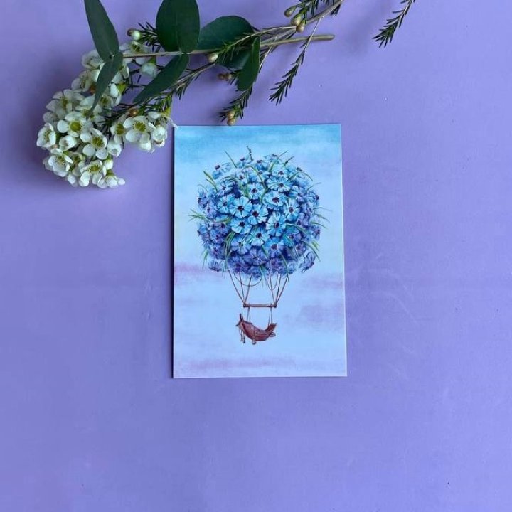 Открытка к букету "Флоростат" в Липецке