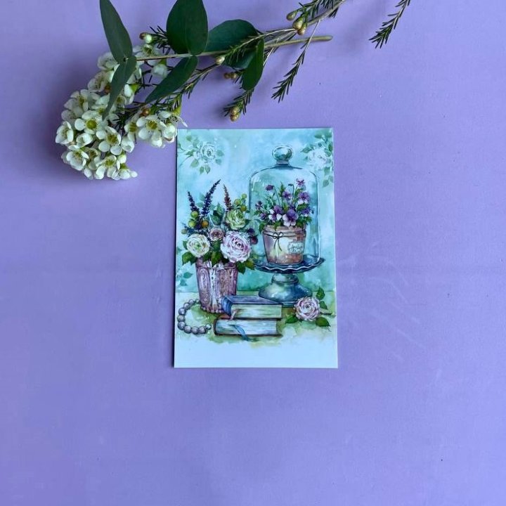 Открытка к букету "Книги" в Липецке