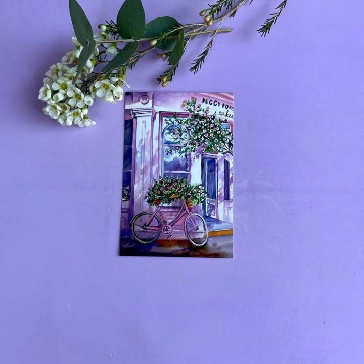 Открытка к букету "Розовый" в Липецке