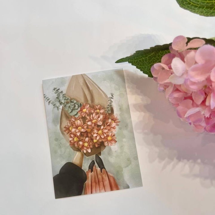 Открытка к букету "Букет" в Липецке