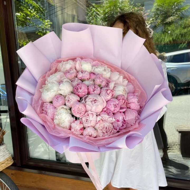 51 розовый пион в Липецке