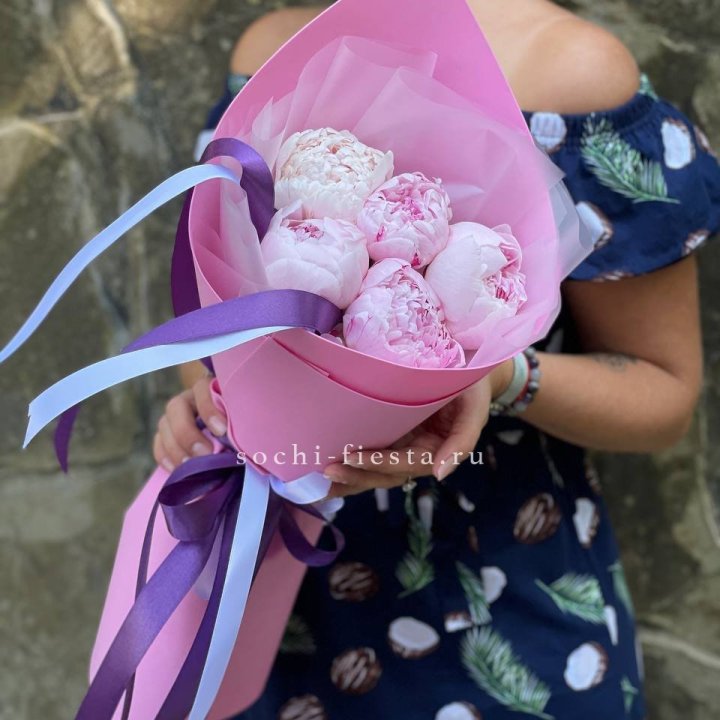 Букет пионов "НАЙ" в Липецке