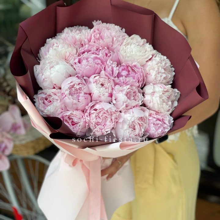 Букет с пионами №5 в Липецке
