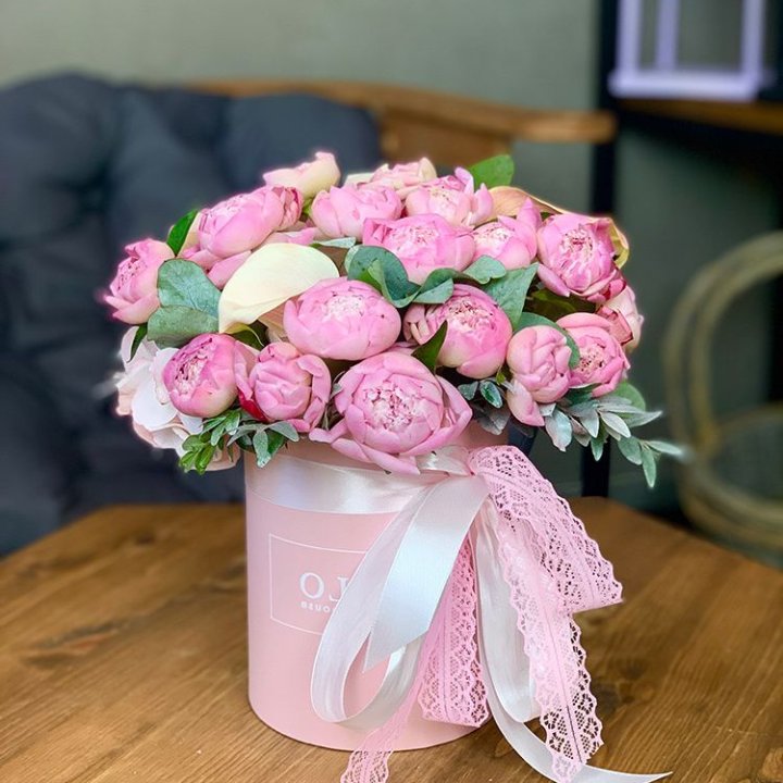 Композиция с пионами №1 в Липецке