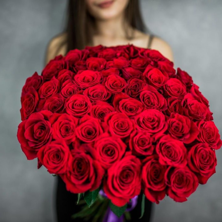 51 красная роза в Липецке