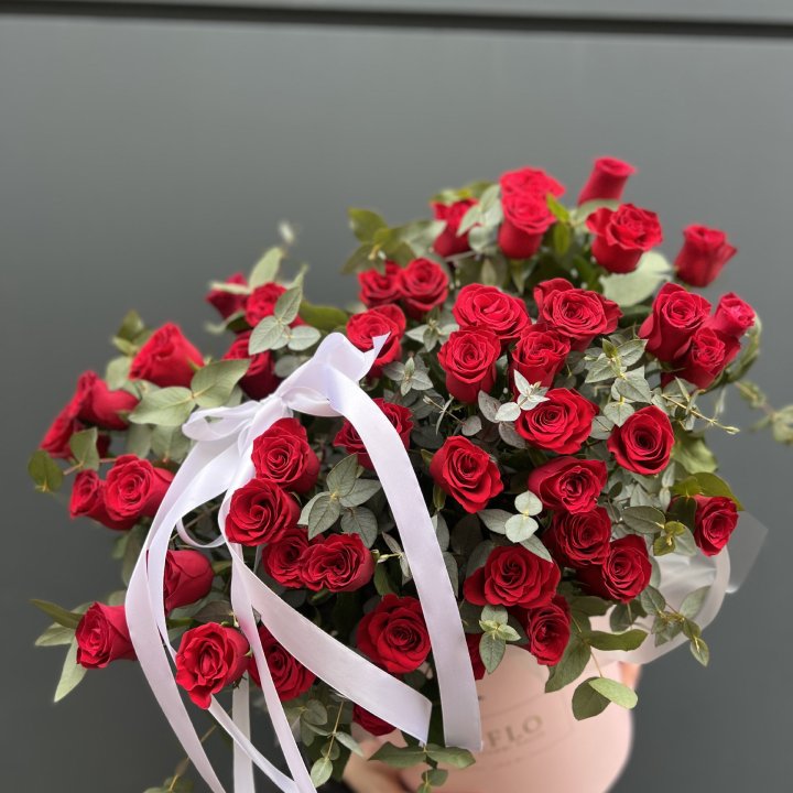 45 Красных роз в боксе "Сеньёрита" в Липецке